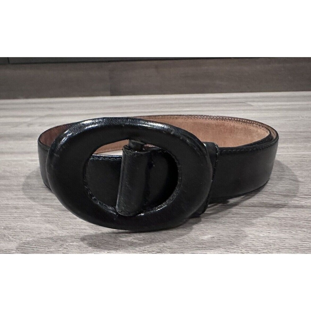 DE VECCHI By Hamilton Hodge American Leather Belt Black Women's Sz 30